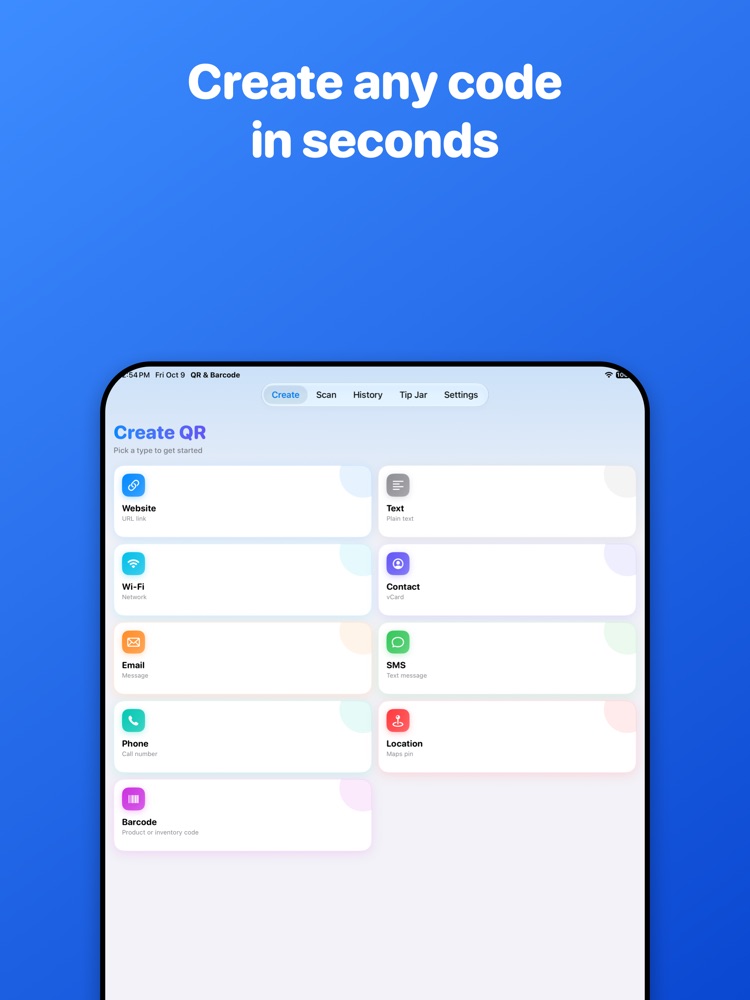 QR Works on iPad